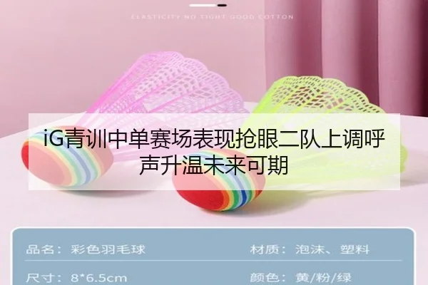 iG青训中单赛场表现抢眼二队上调呼声升温未来可期